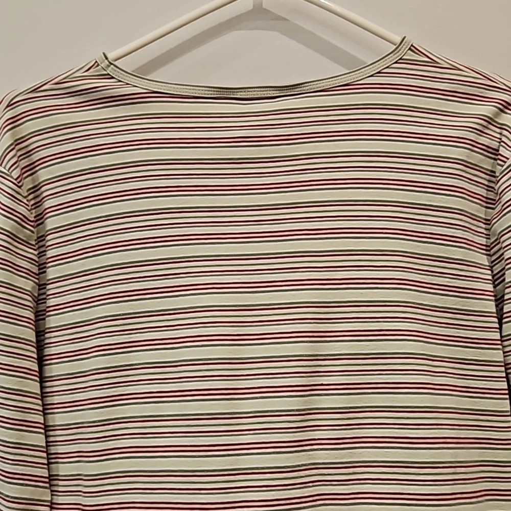 NORTHERN REFLECTIONS Top L/S Stripped Scoop Neck Women's XL - Picture 8 of 11